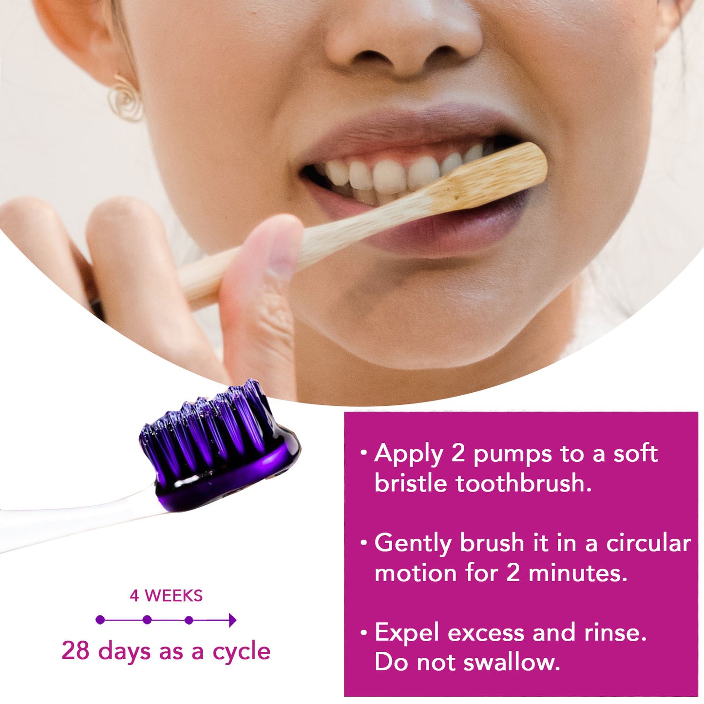 Evervines Purple Toothpaste Whitening - Natural Purple Toothpaste for Teeth Whitening, Color Corrector Purple Toothpaste, Smile Toothpaste, V34 Color Corrector Toothpaste (30mL/1 fl oz).