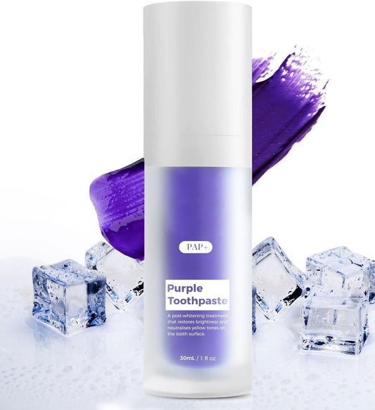 Evervines Purple Toothpaste Whitening - Natural Purple Toothpaste for Teeth Whitening, Color Corrector Purple Toothpaste, Smile Toothpaste, V34 Color Corrector Toothpaste (30mL/1 fl oz).