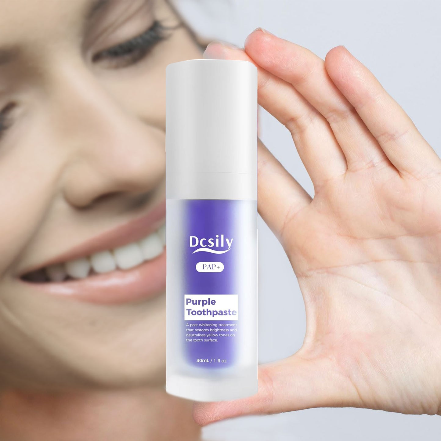 Evervines Purple Toothpaste Whitening - Natural Purple Toothpaste for Teeth Whitening, Color Corrector Purple Toothpaste, Smile Toothpaste, V34 Color Corrector Toothpaste (30mL/1 fl oz).
